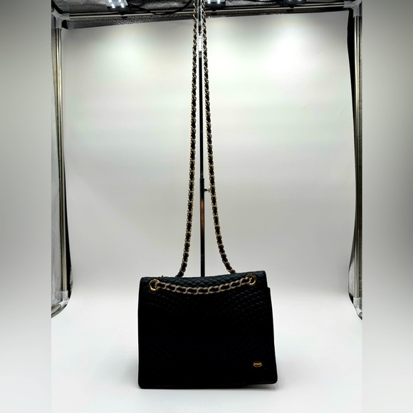 Bally-Authentic-Calf Skin Quilted Leather Black shoulder / crossbody bag - Picture 3 of 16